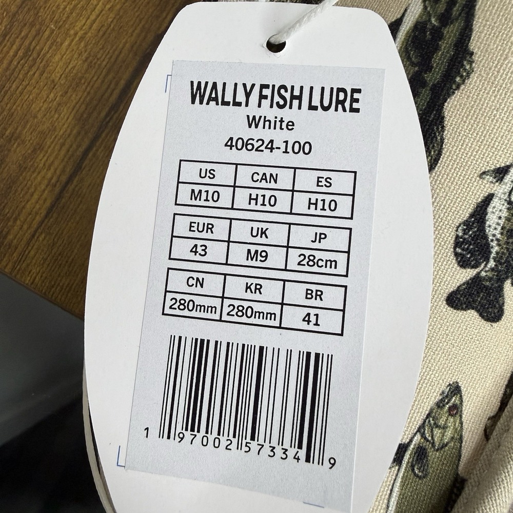 Hey Dude Wally Fish Lure Slip On Shoes Men's Size US 10 White - Picture 7 of 7
